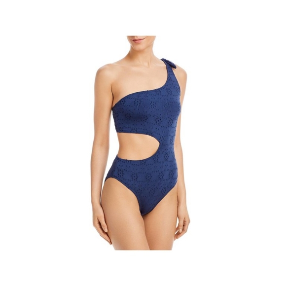 Aqua Swim Aqua Swim One Shoulder Side Cutout One Piece Swimsuit